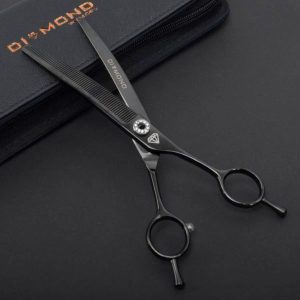 Nożyczki degażowe gięte diamond