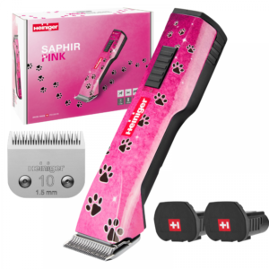 Cordless battery clipper Heiniger Saphir Style Pink 1 battery and blade #10