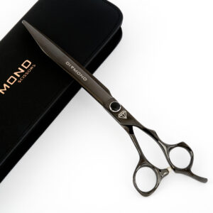 Diamond Scissors Straight Black 8"