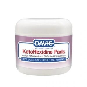 Davis Ketohexidine Pads chusteczki do oczu pyska fałdek 50 sztuk