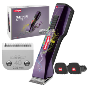 Maszynka weterynaryjna Heiniger Saphir ostrze #40 i 2 baterie